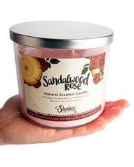 Shortie's Candle Company natural fiber wick supports soot-free, even burning.