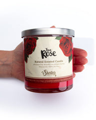 Natural soy wax candle by Shortie's with cotton wick for clean burn