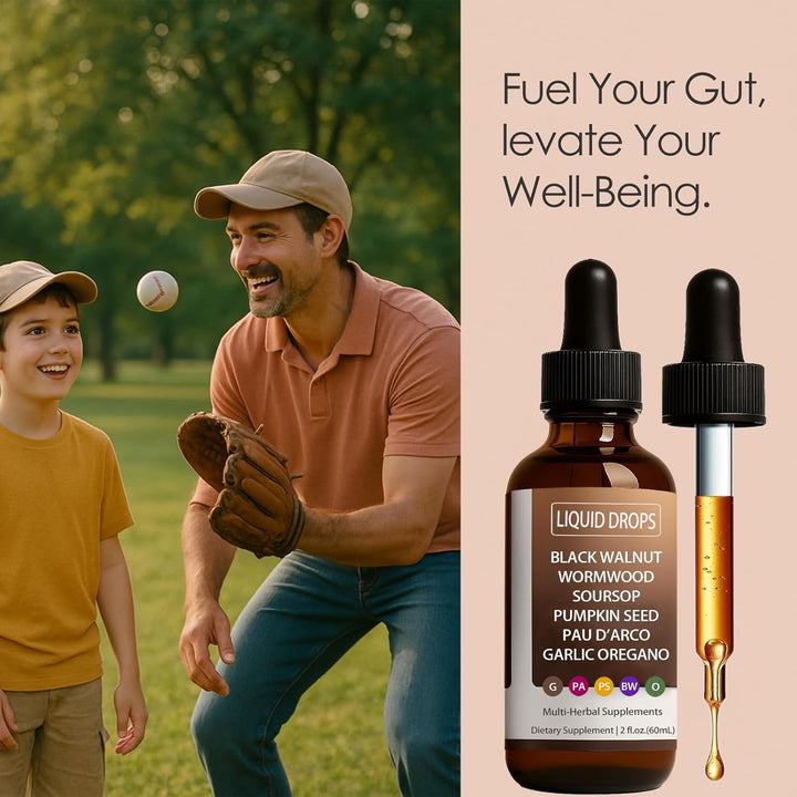 Vegan, additive-free liquid drops designed for easy absorption