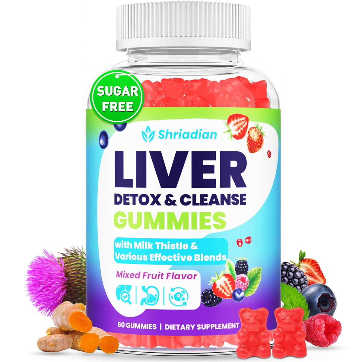 Shriadian Liver Detox bottle promotes daily liver health.