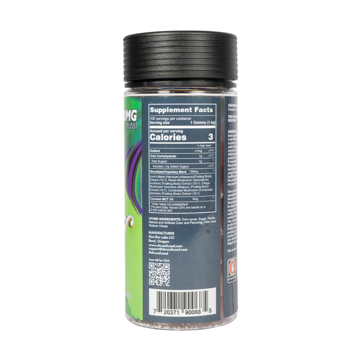 Shrumfuzed Miniz mushroom blend imagery indicating immune-support ingredients