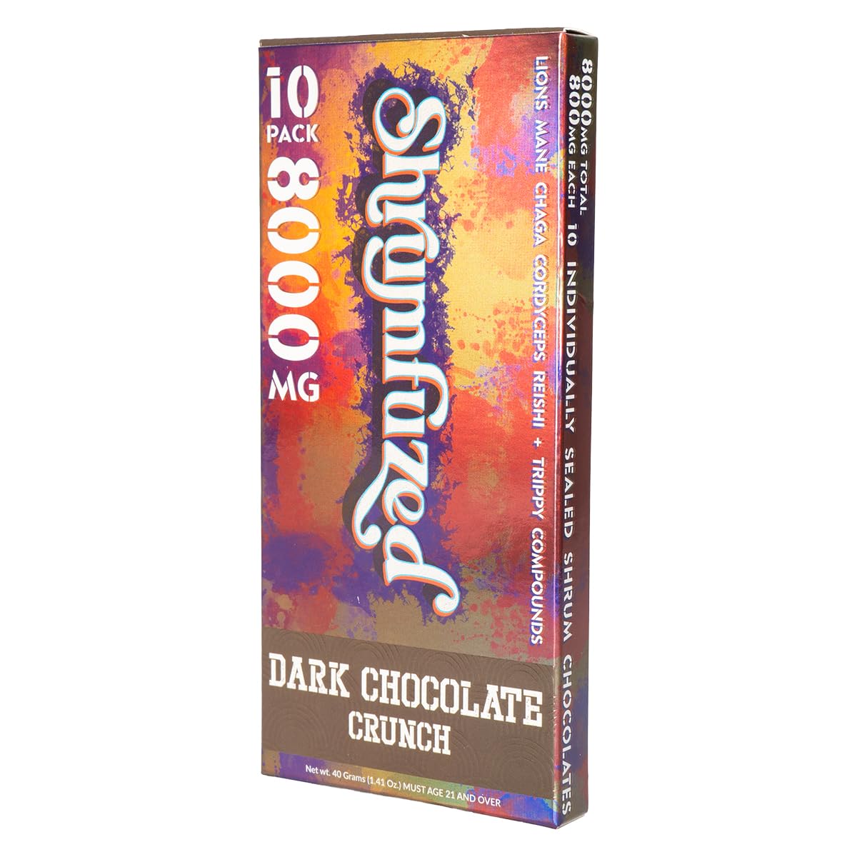Shrumfuzed nootropic gummy bottle open shows convenient dose-by-dose use.