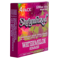 Shrumfuzed nootropic gummy jar closeup shows texture and easy daily dosing.