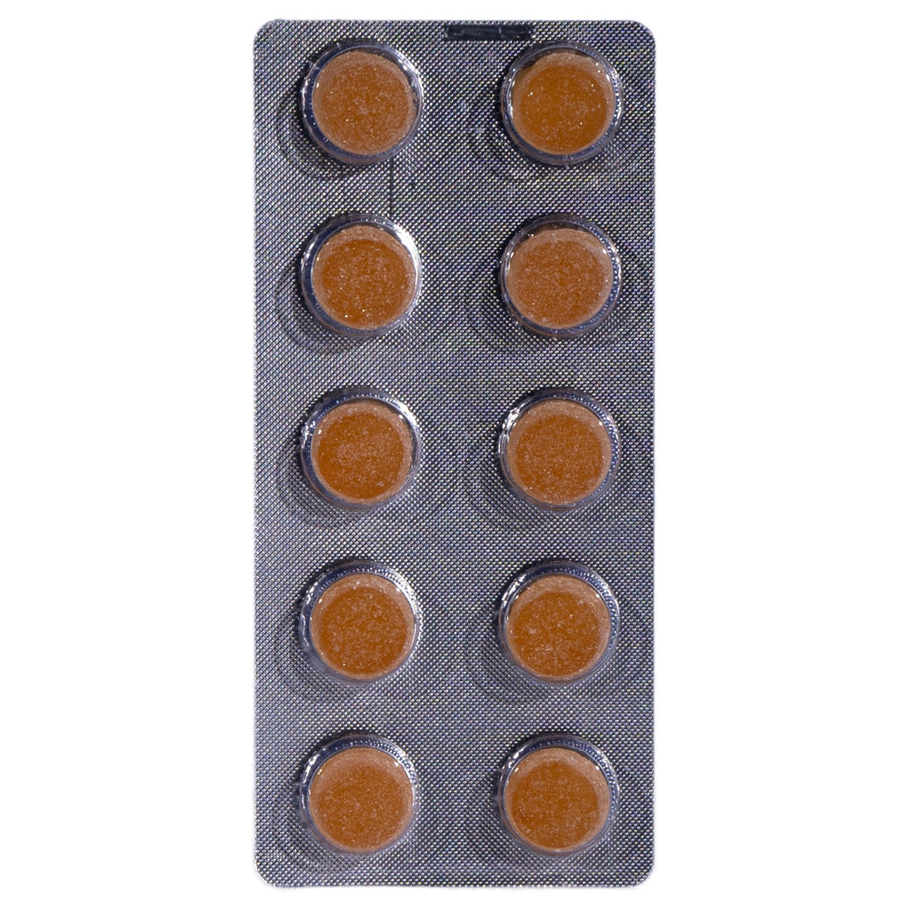 Shrumfuzed gummy box showing New Improved Taste sticker for tastier daily wellness