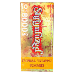 Shrumfuzed gummy bottle shows tropical pineapple flavor and focus-boosting potential
