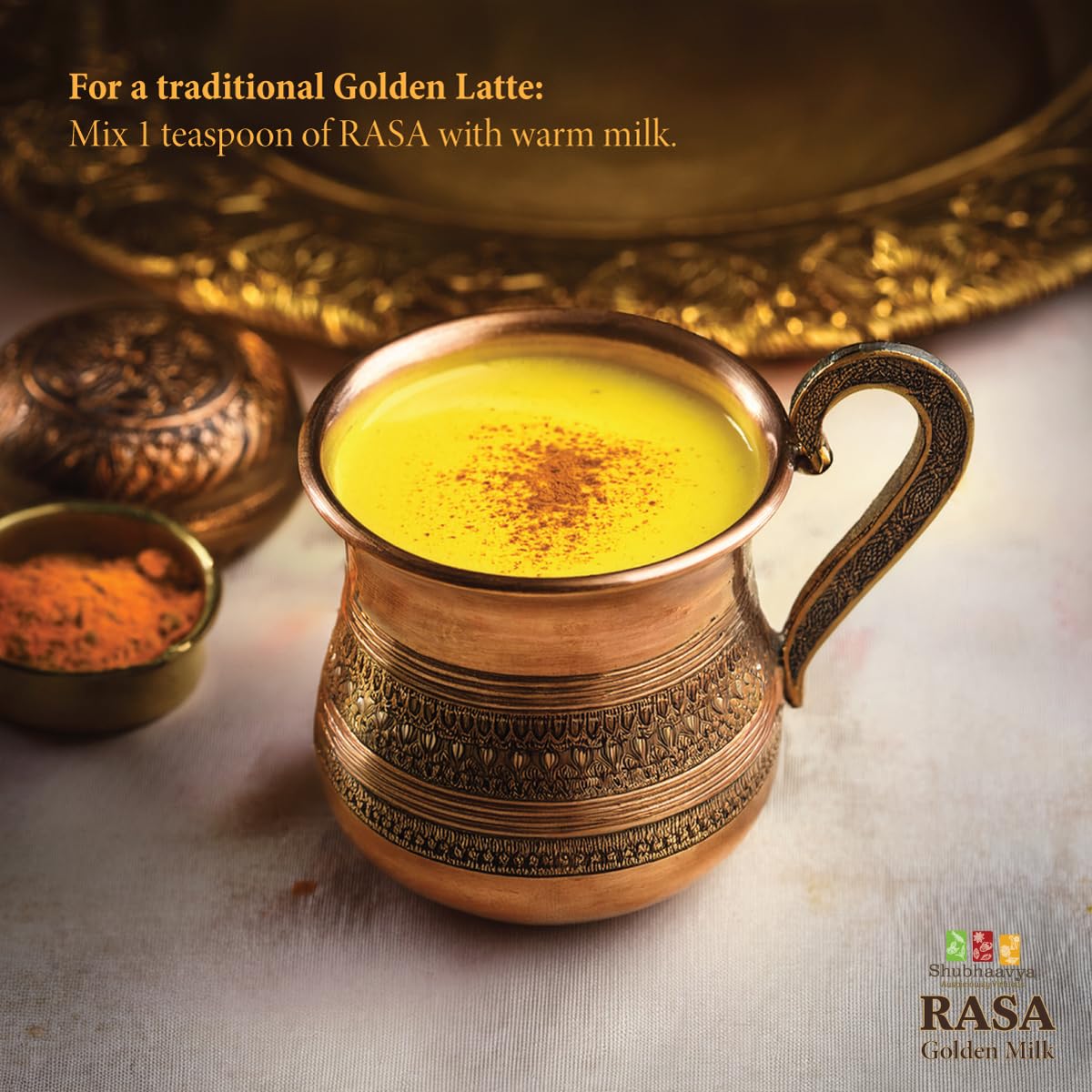 SHUBHAAVYA RASA packaging-front displays 30 servings clearly