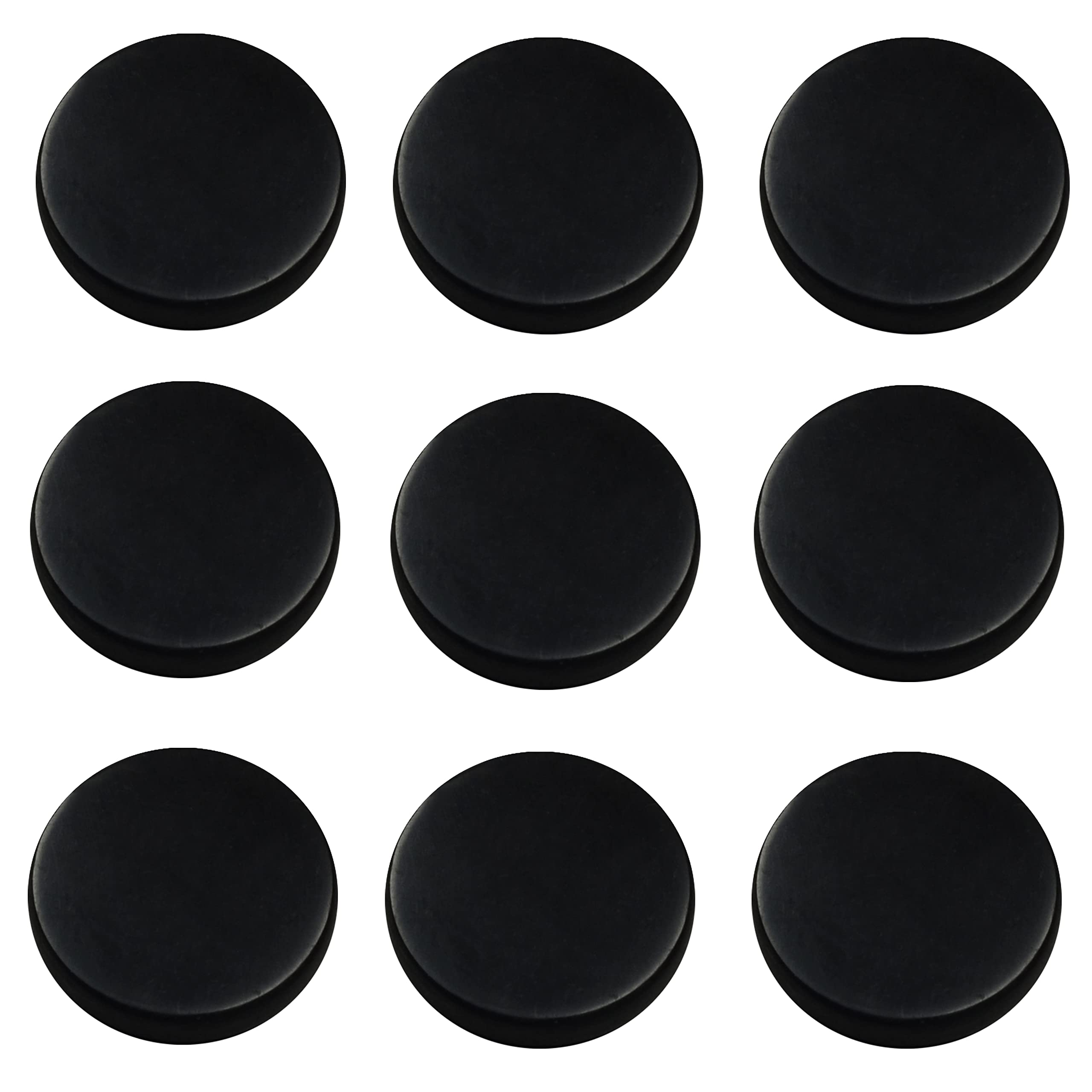 Shungite World 9pcs round stickers on device, 30 mm, potential shielding on electronics