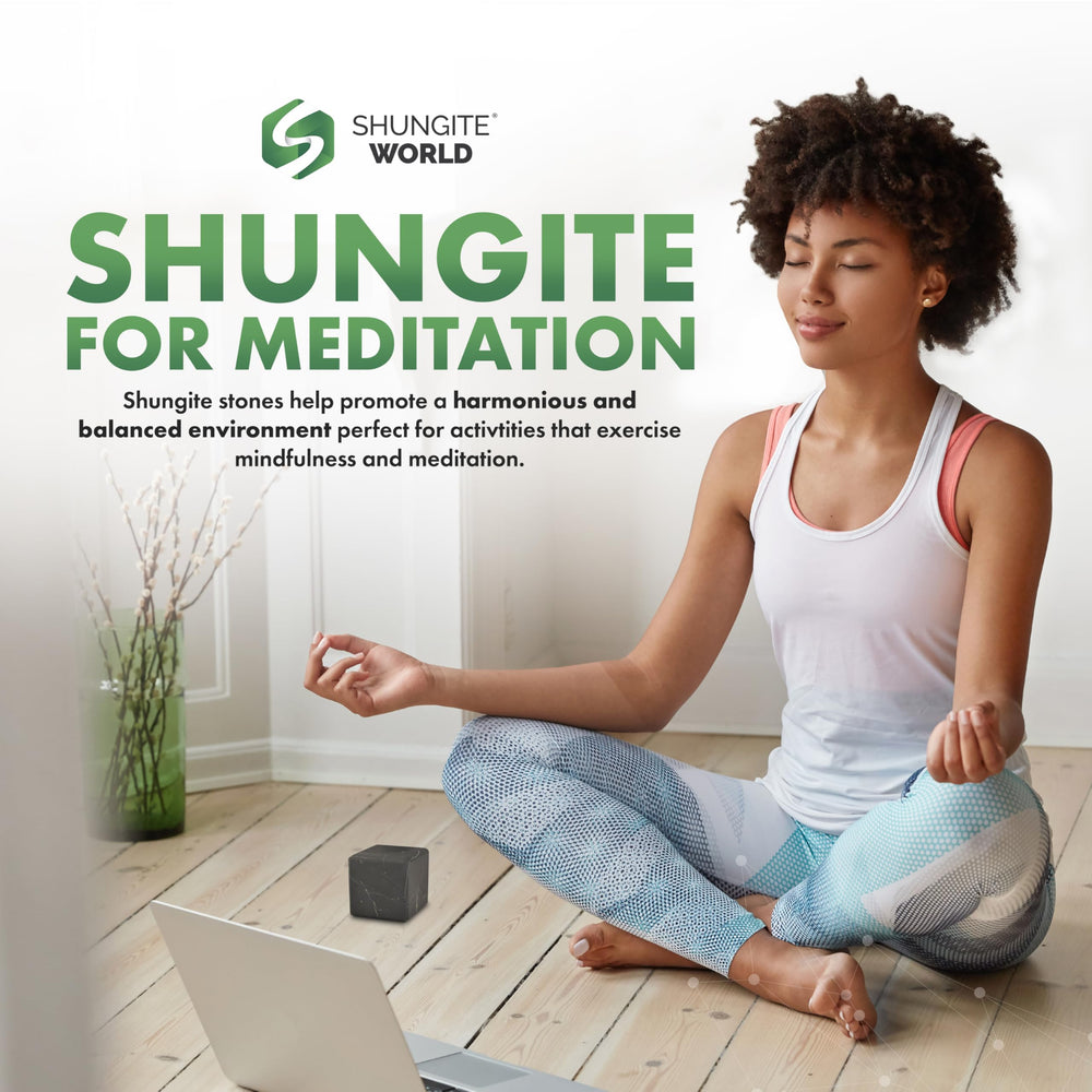 Shungite World bedroom energy cleanse — creates tranquil night-time atmosphere.