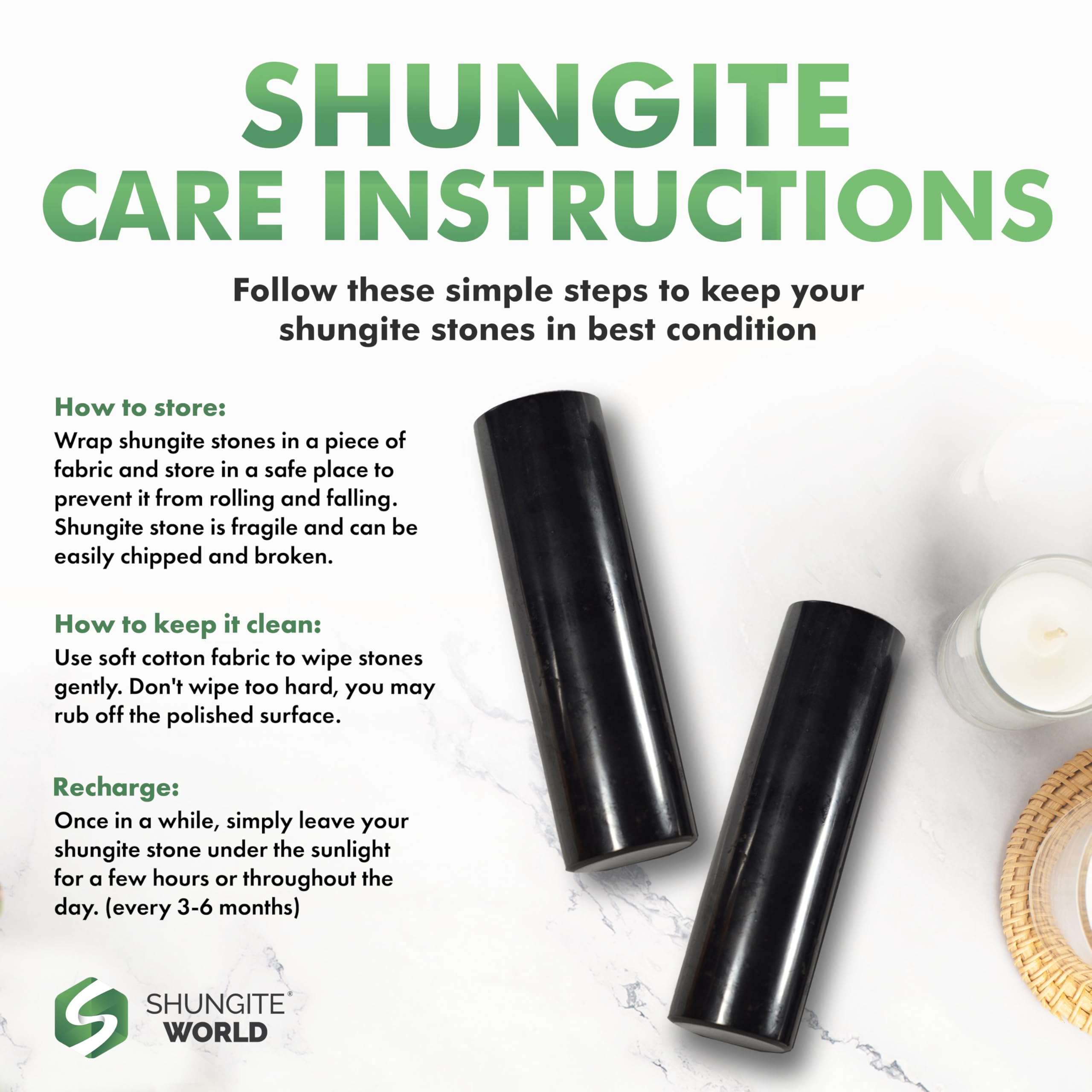 Shungite World natural polished shungite appearance highlights carbon-rich material.