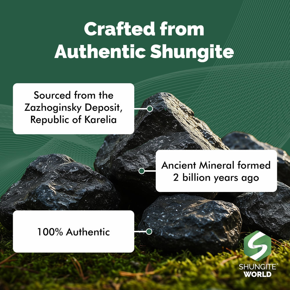 Shungite World pyramid during meditation for grounding and focus