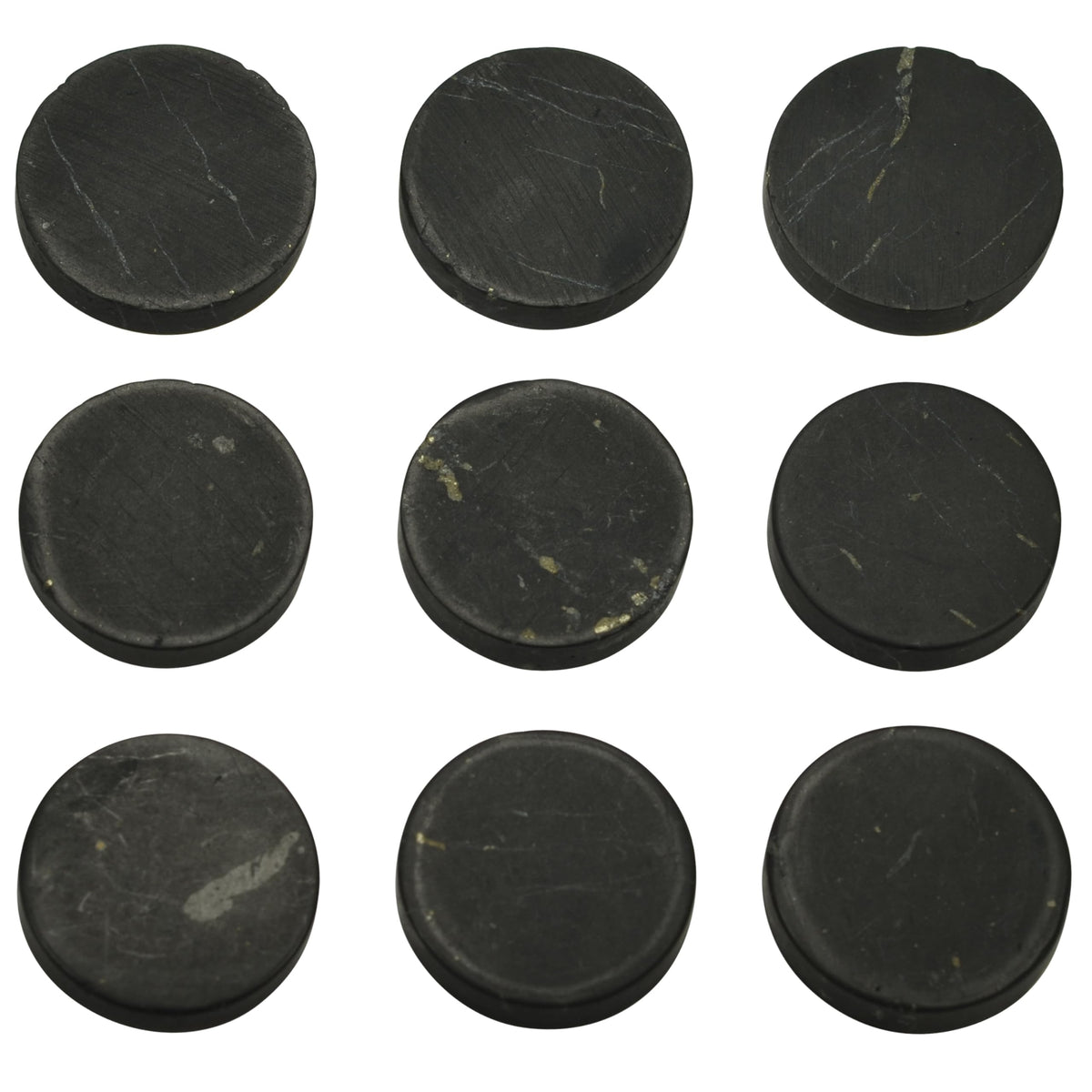 Shungite World 50mm cell-phone sticker on a phone may catch frequencies near the device.