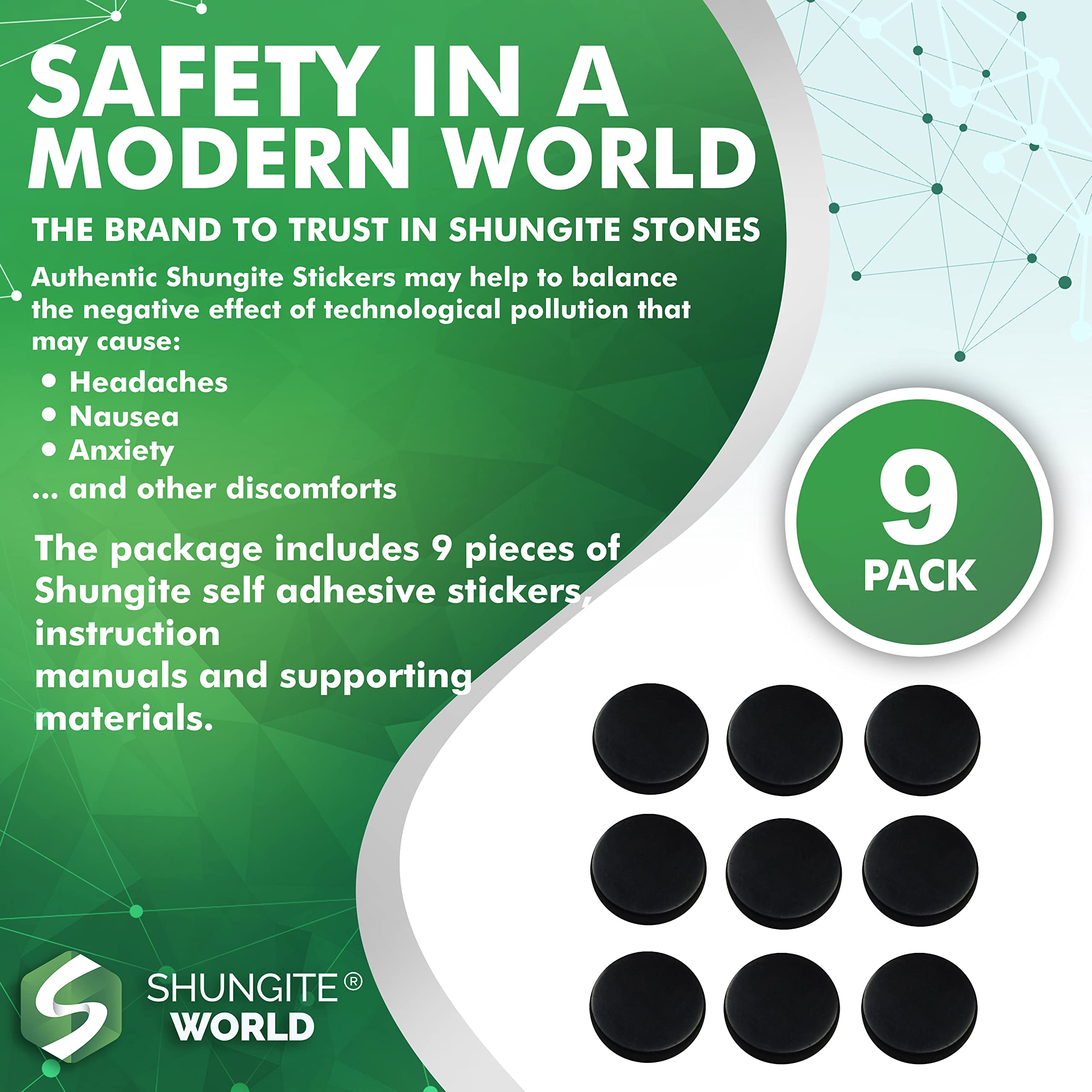 Shungite World case sticker offers portable protection for small devices