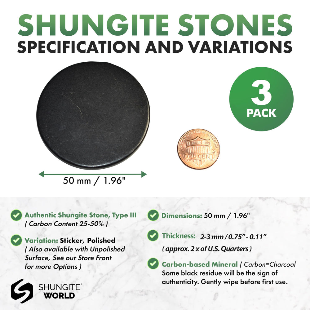 Shungite World sticker on a phone case offering calm energy for daily use.