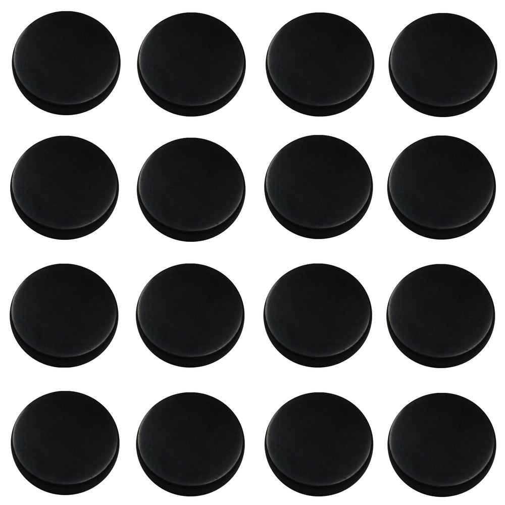 Shungite World 16-piece stickers on a device with polished 40 mm stones for grounding energy.
