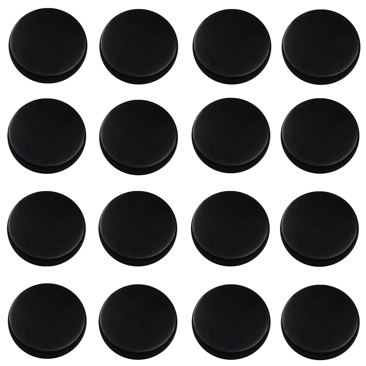 Shungite World 16-piece stickers on a device with polished 40 mm stones for grounding energy.