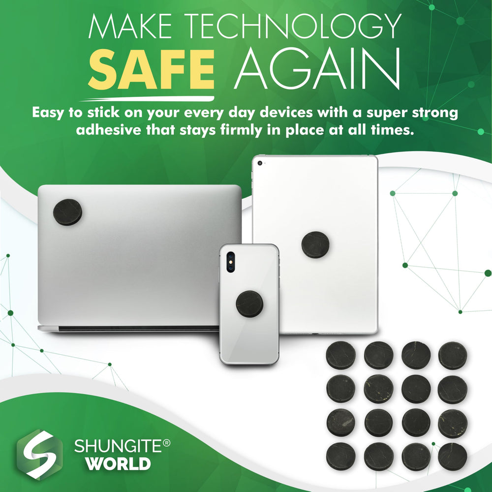 Shungite World unpolished texture sticker adds natural look to devices.