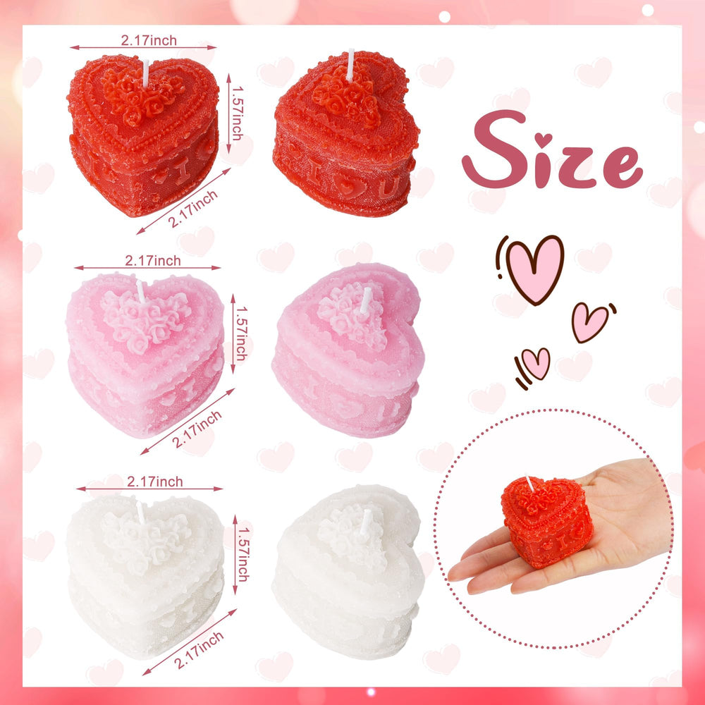 Shupakul pink heart candle close-up with gardenia fragrance.