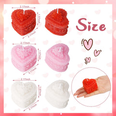 Shupakul pink heart candle close-up with gardenia fragrance.