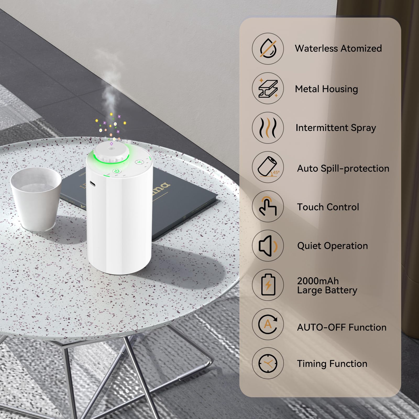 SHXMZS USB-C charging enables wireless use anywhere.