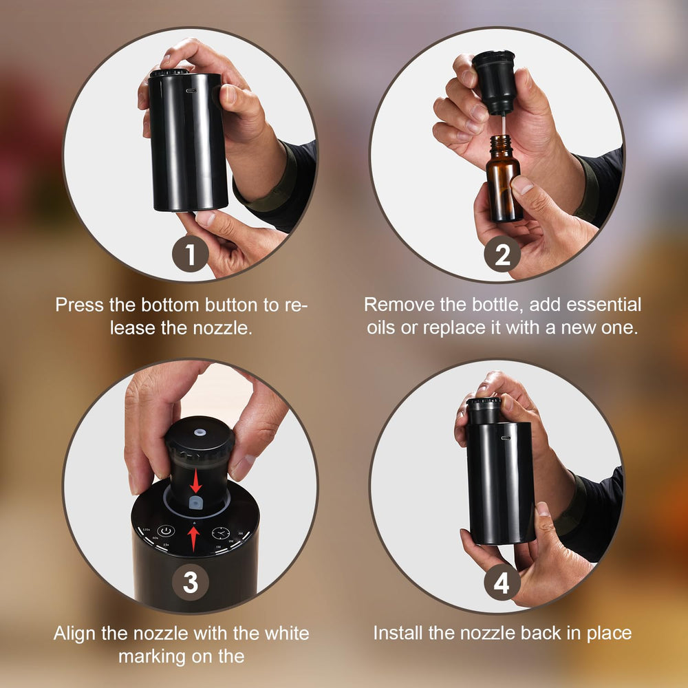 SHXMZS 20ml bottle compatible diffuser close-up