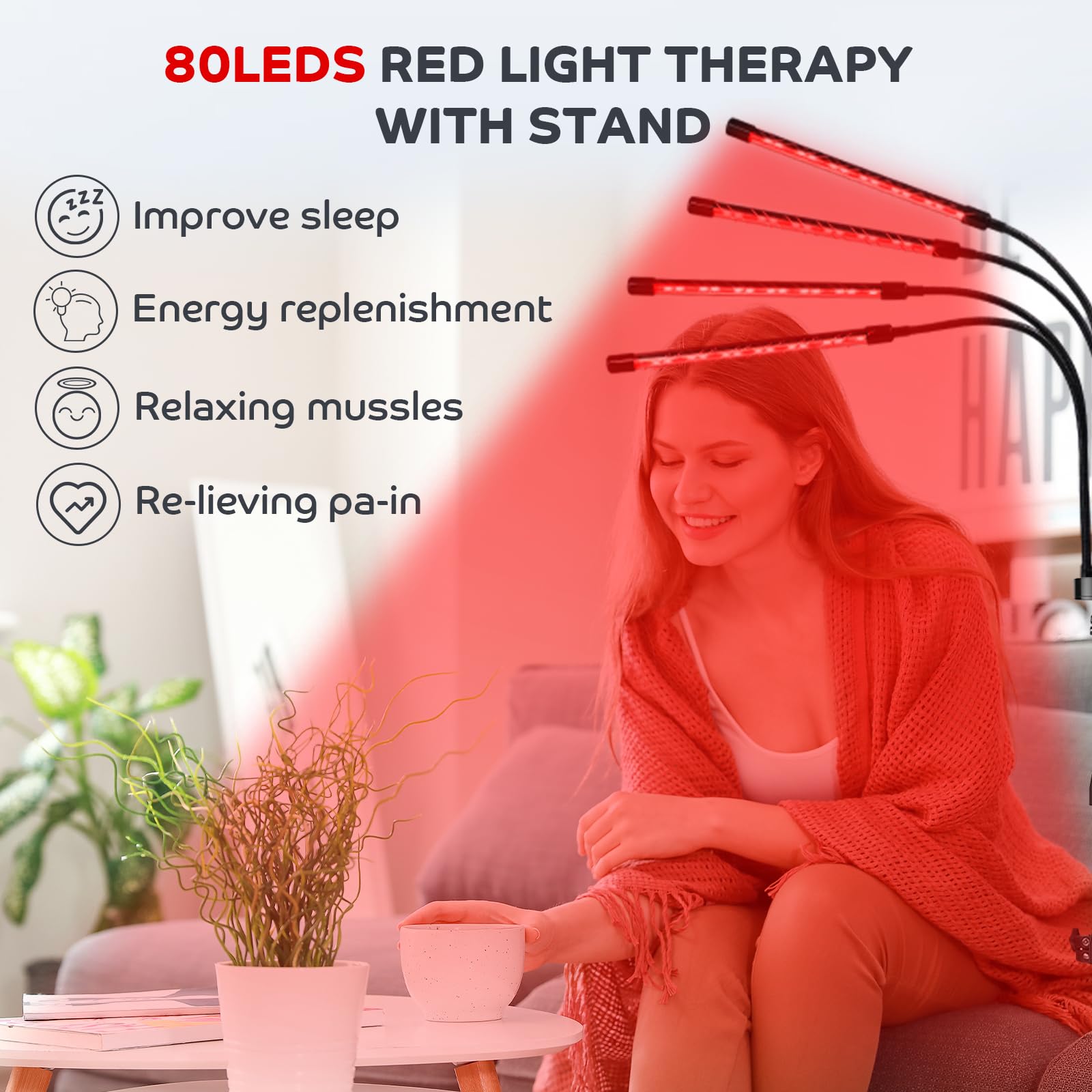 Shyineyou four-head panel for body-wide light exposure