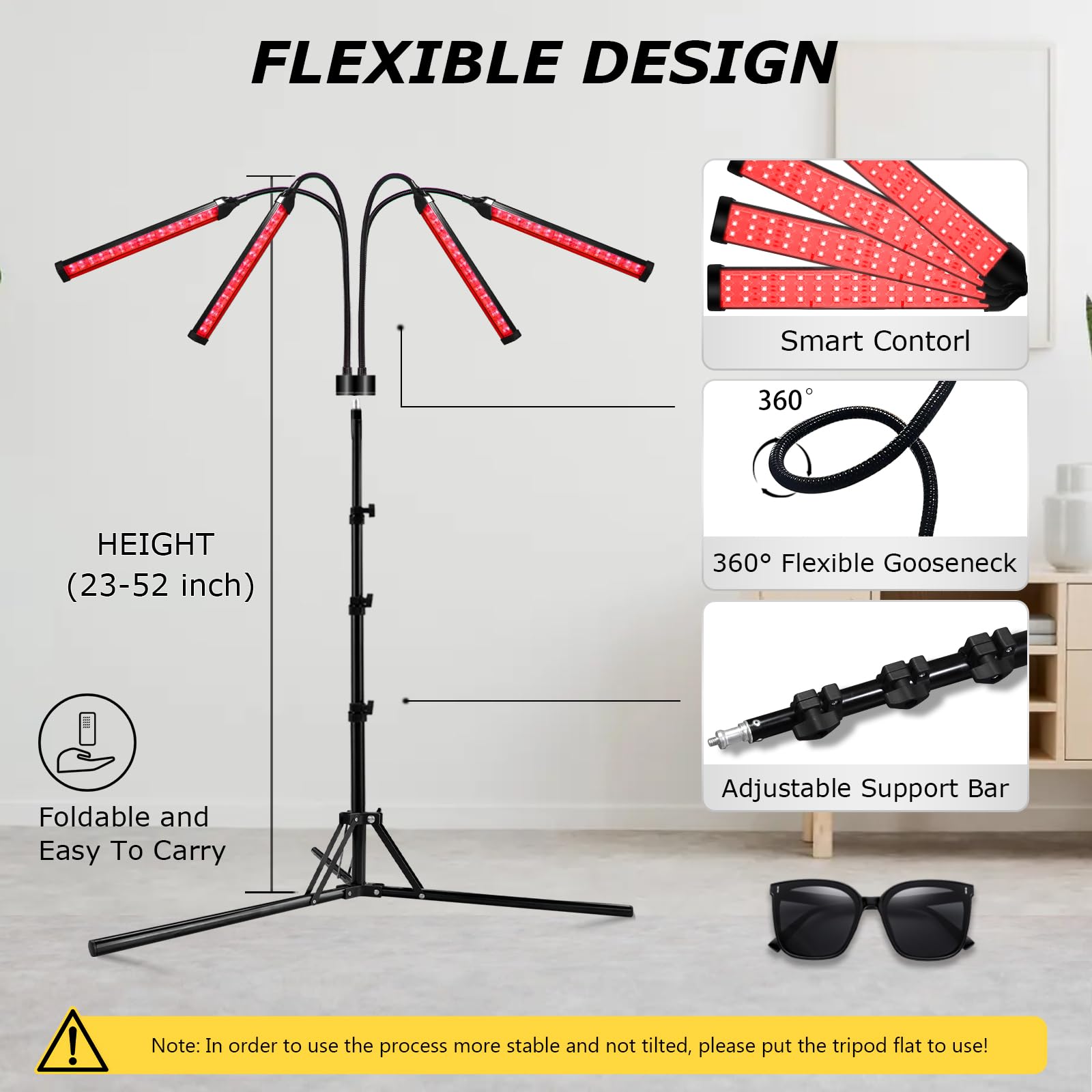 Shyineyou height-adjustable stand from 15 to 60 inches