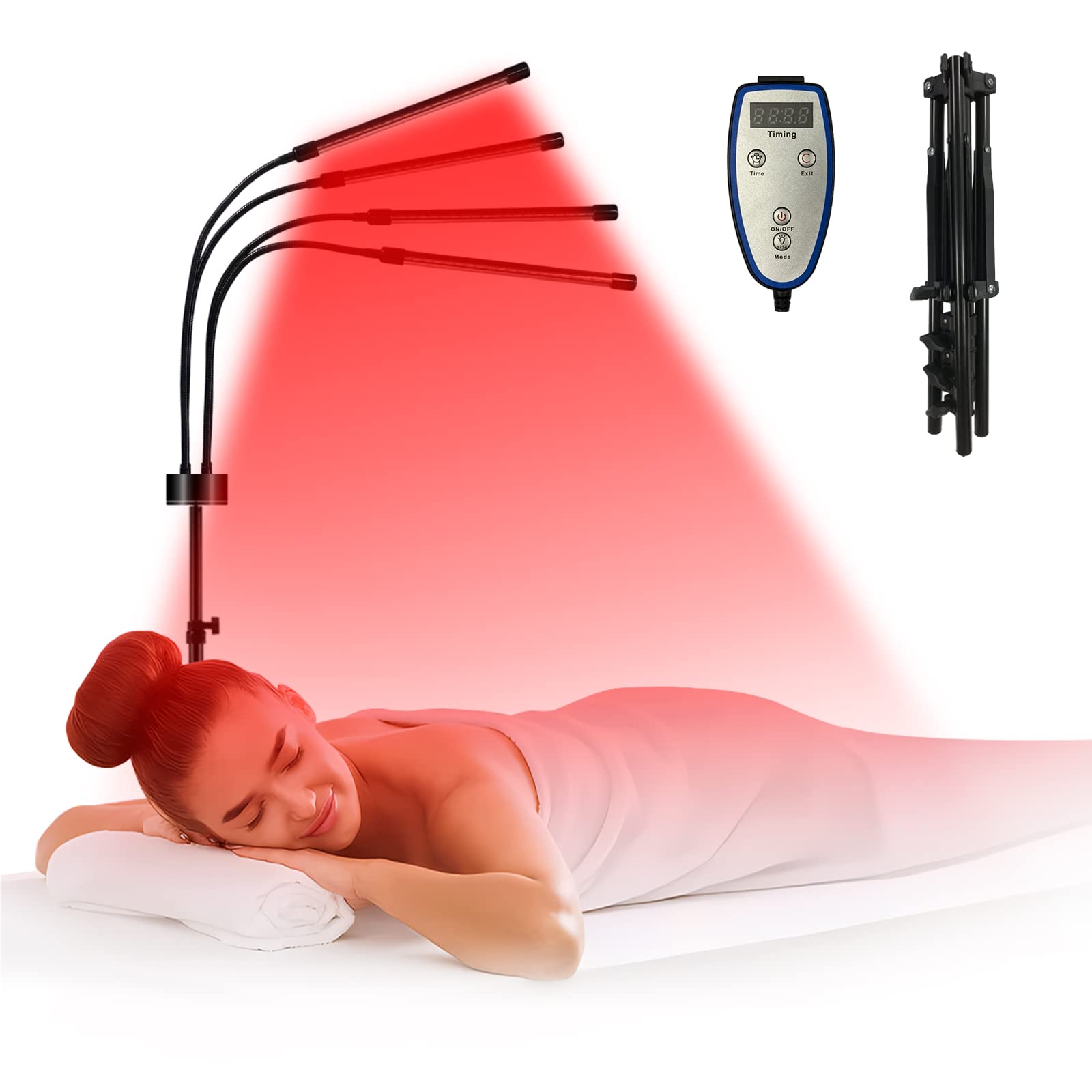 Shyineyou red light therapy lamp with adjustable stand