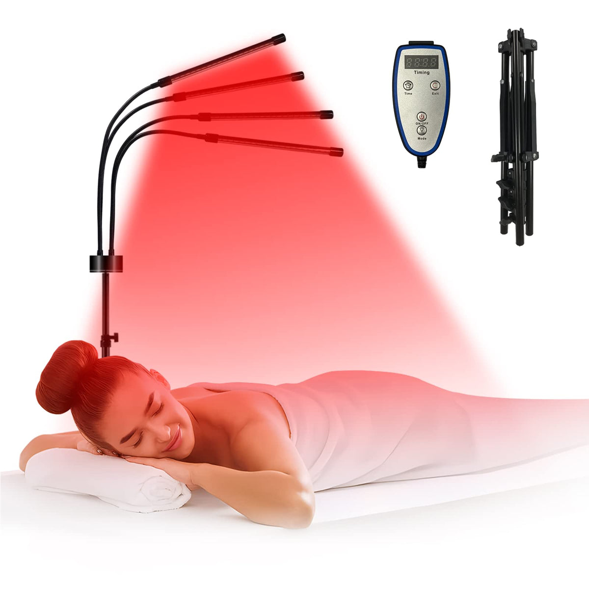 Shyineyou red light therapy lamp with adjustable stand