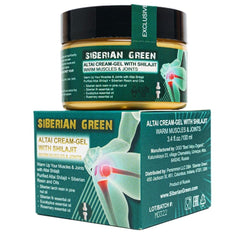 Siberian Green Altai Cream-Gel jar close-up for natural skin care benefits