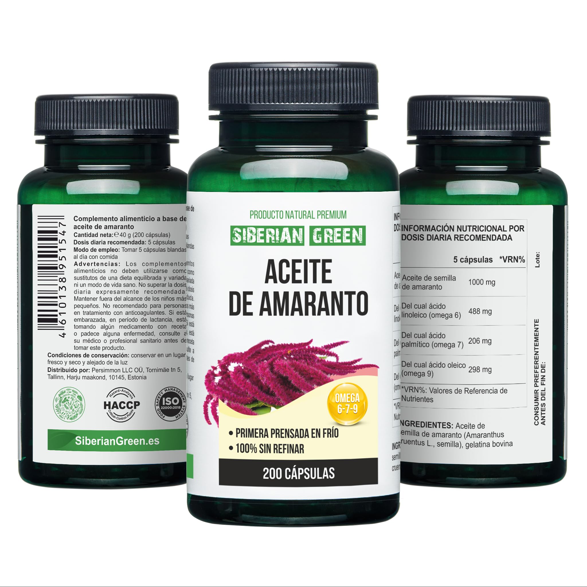Gluten-free, Non-GMO formula with no additives from Siberian Green.