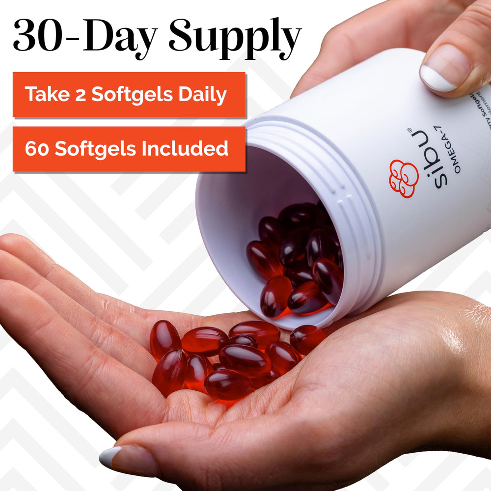 Starter kit box showing 60 capsules for a 30-day supply from Sibu.