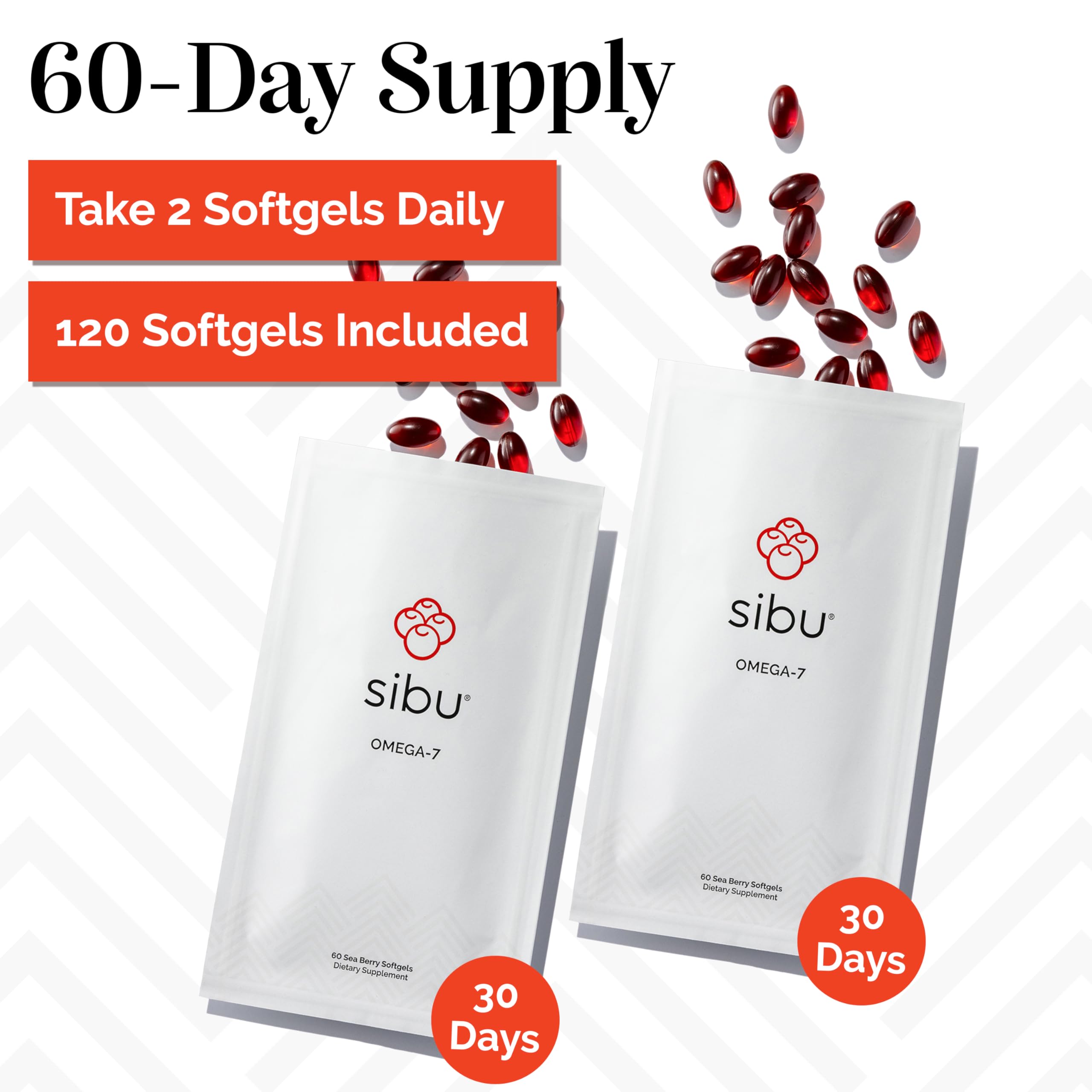 Softgels on white surface suggest easy daily routine