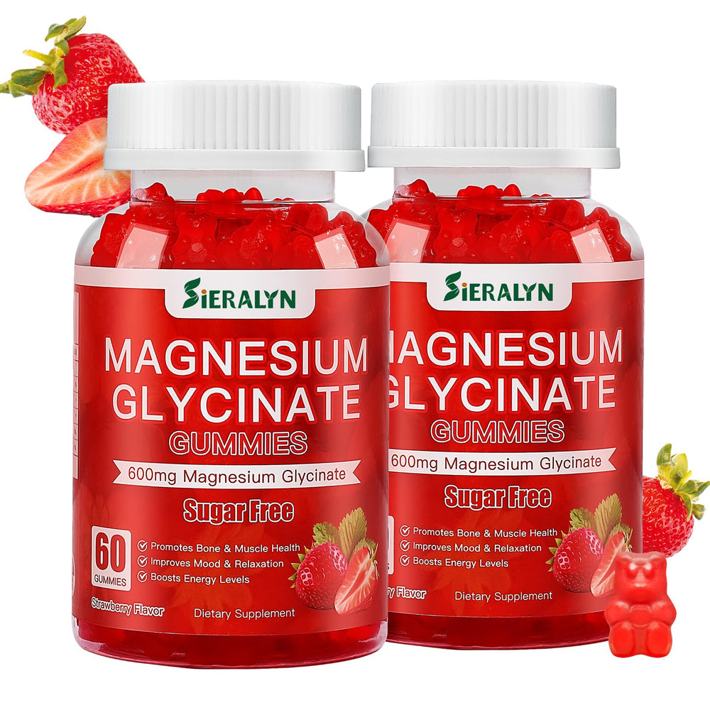 Sieralyn Magnesium Glycinate Gummies jar for daily relaxation and routine