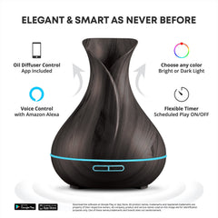 Sierra Modern Home diffuser LED color cycle for ambient lighting