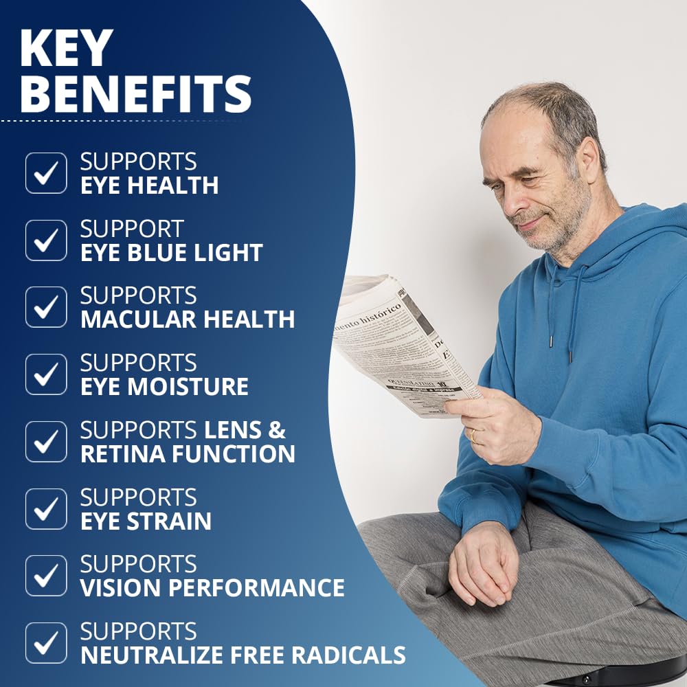 SightCare blue-light filter capsules shown for screen-time protection.