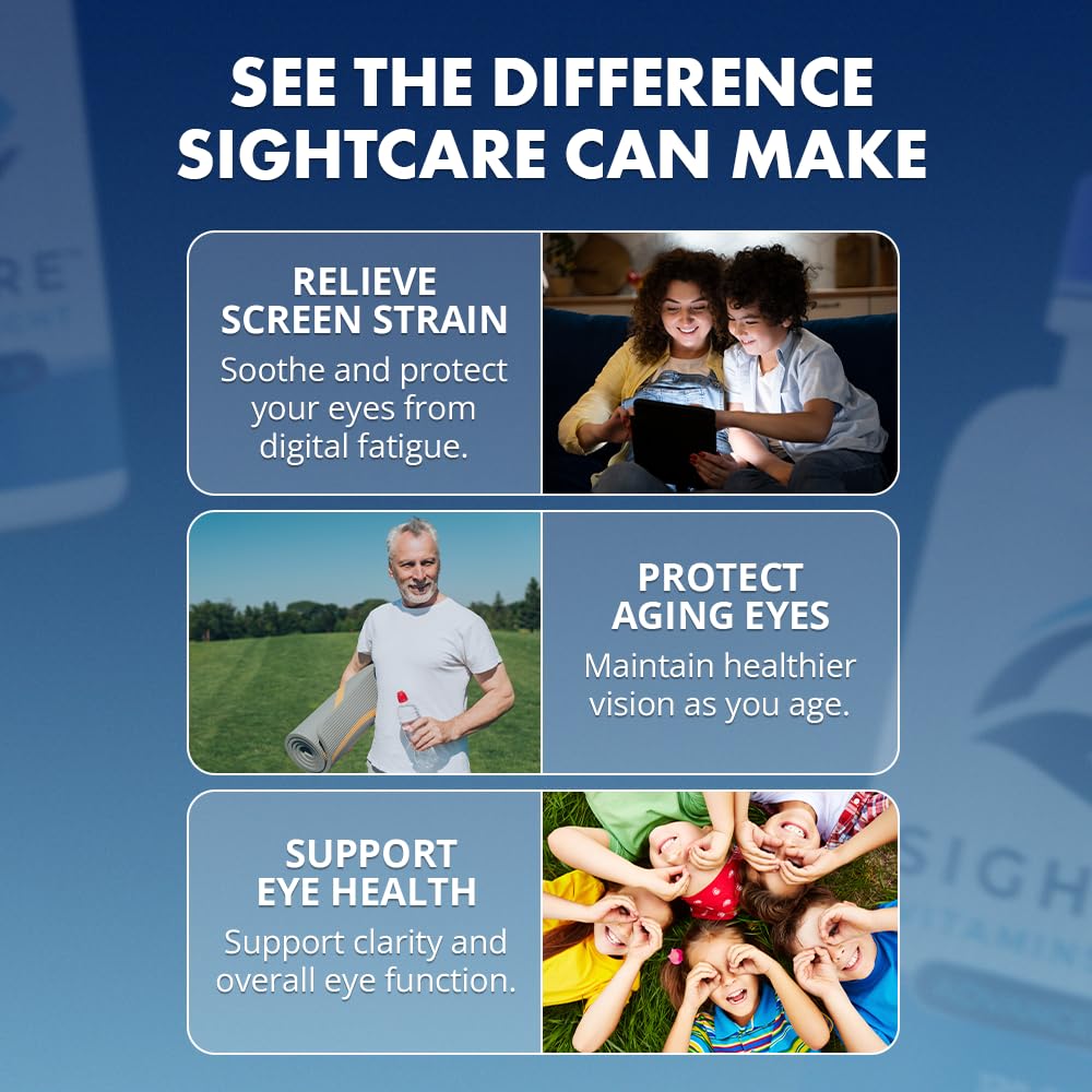 SightCare includes quercetin and ALA for antioxidant eye support.