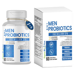 SigmaBiotics Probiotics Men bottle displaying 150B CFU for daily gut balance and immune support.