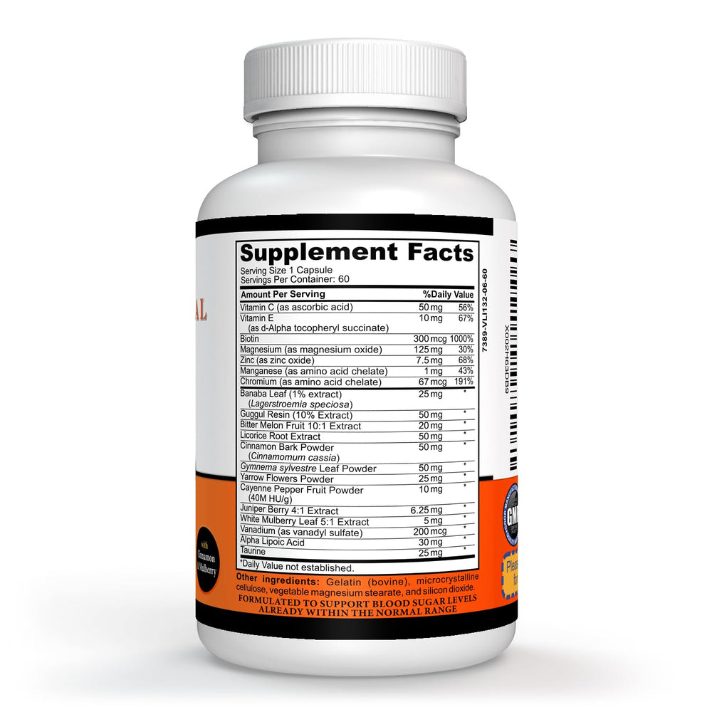 Sigmaceutical cinnamon balance capsules for daily metabolic support.