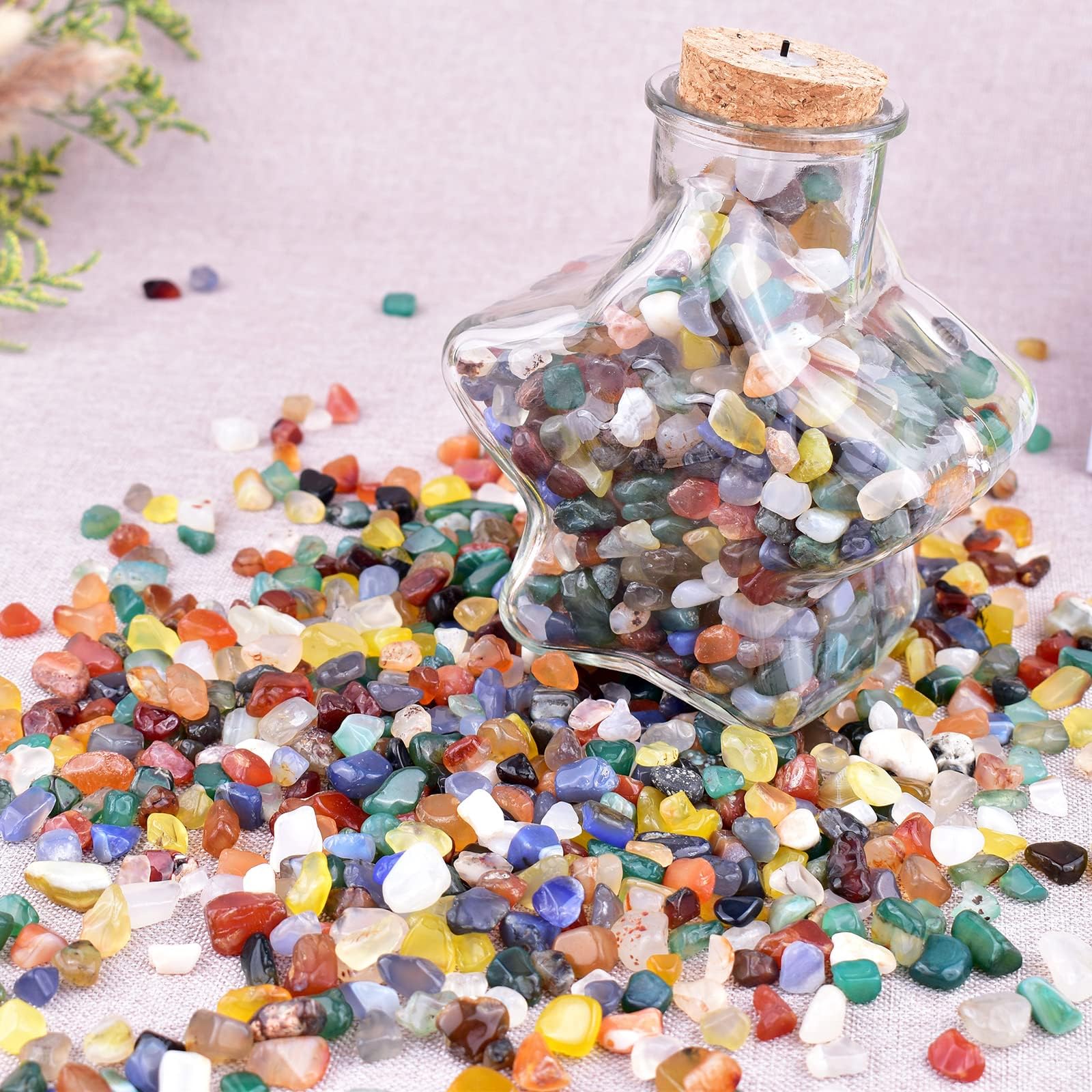 SigMntun agate chips suitable for crystal mindful practices and display
