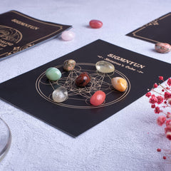 SigMntun crystal chips for Reiki and meditation energy work.