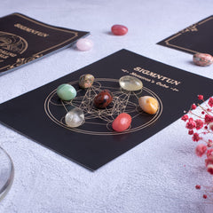 SigMntun crystal decor and meditation display for calming spaces