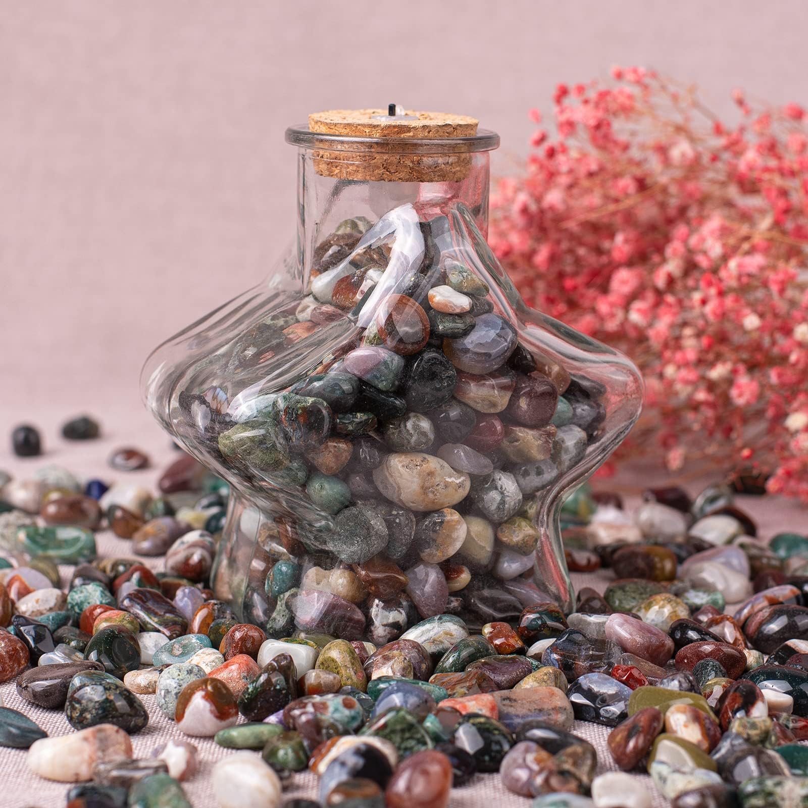 SigMntun ethically sourced Ocean Jasper gems for meditation and altar scenes