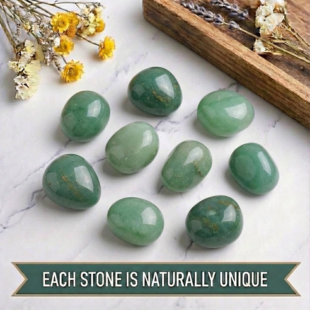 SigMntun eco-sourced aventurine stone adds natural decor with sustainability.