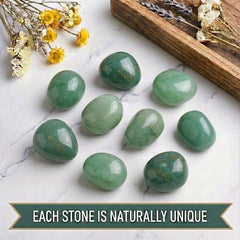 SigMntun eco-sourced aventurine stone adds natural decor with sustainability.