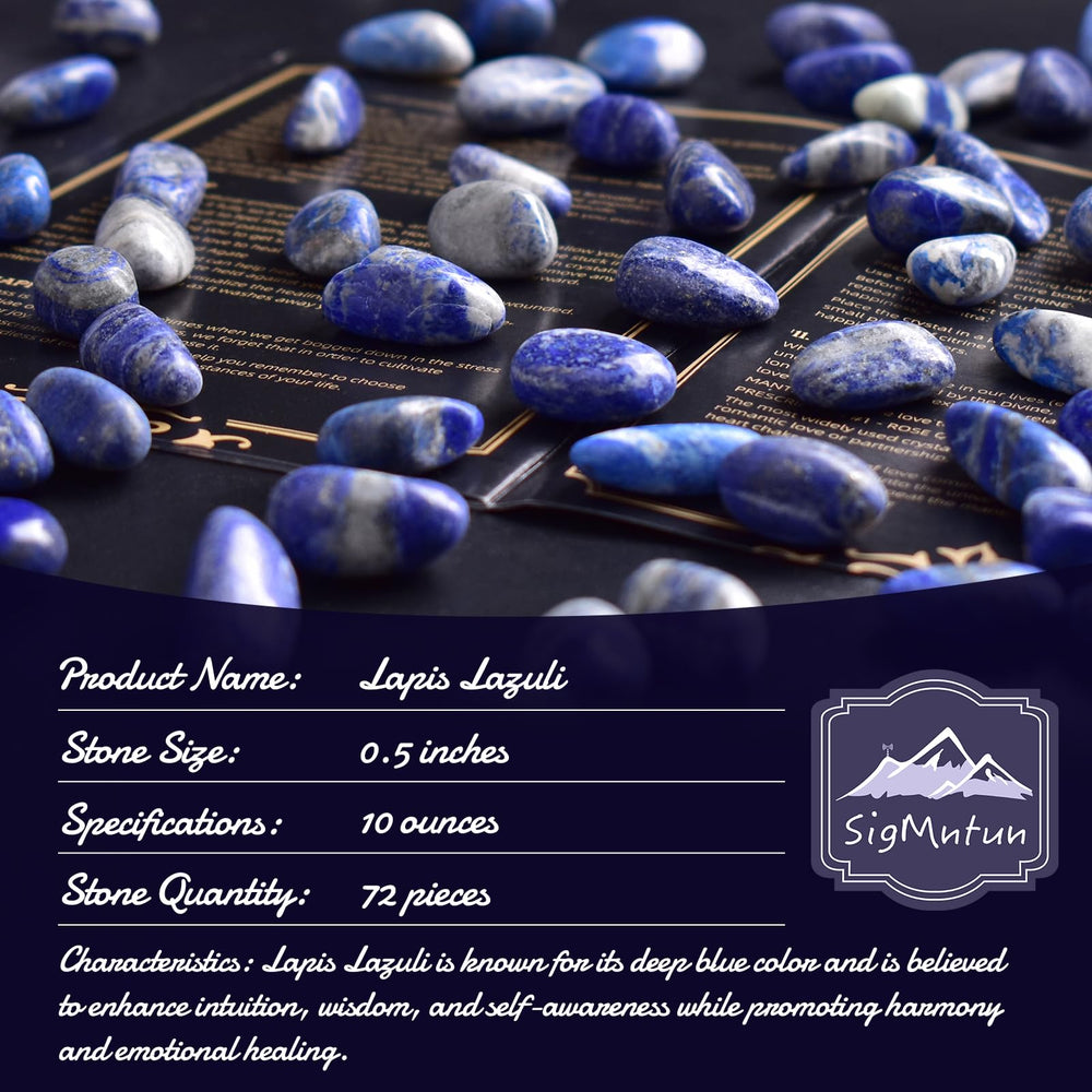 SigMntun lapis lazuli stones closeup highlights deep blue hues and glossy finish
