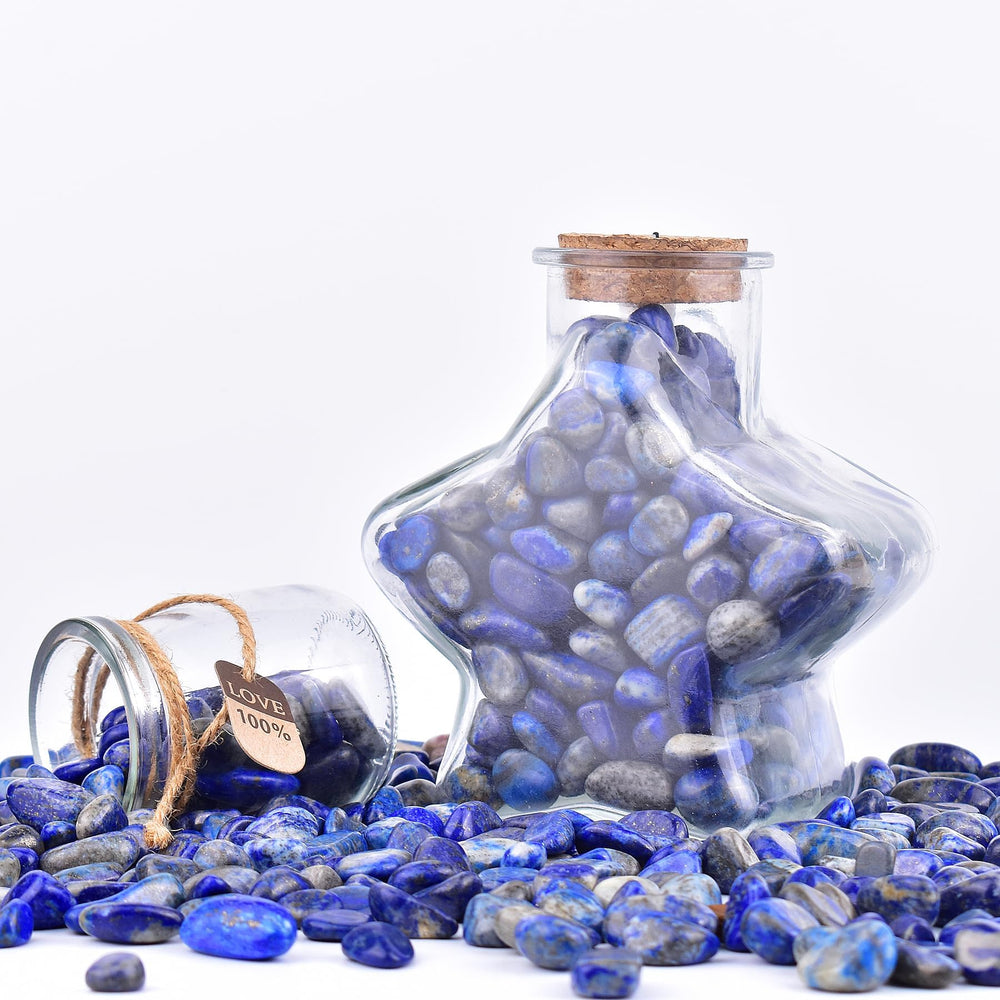 SigMntun lapis lazuli pieces in a tray inspire creative decoration and focus