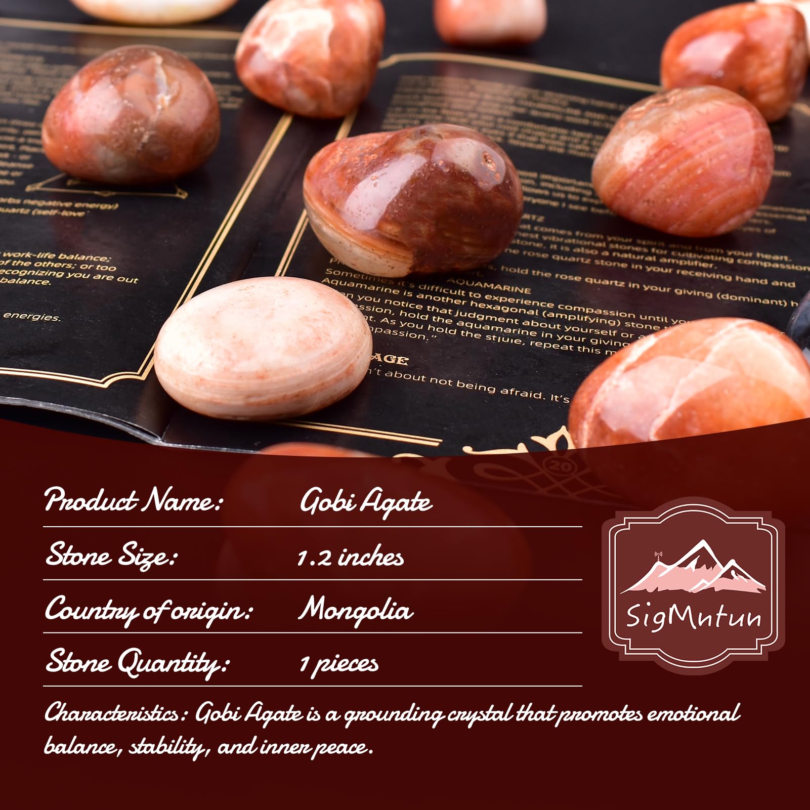 SigMntun meditation crystal palm-stone fosters focus during breathing and reflection.