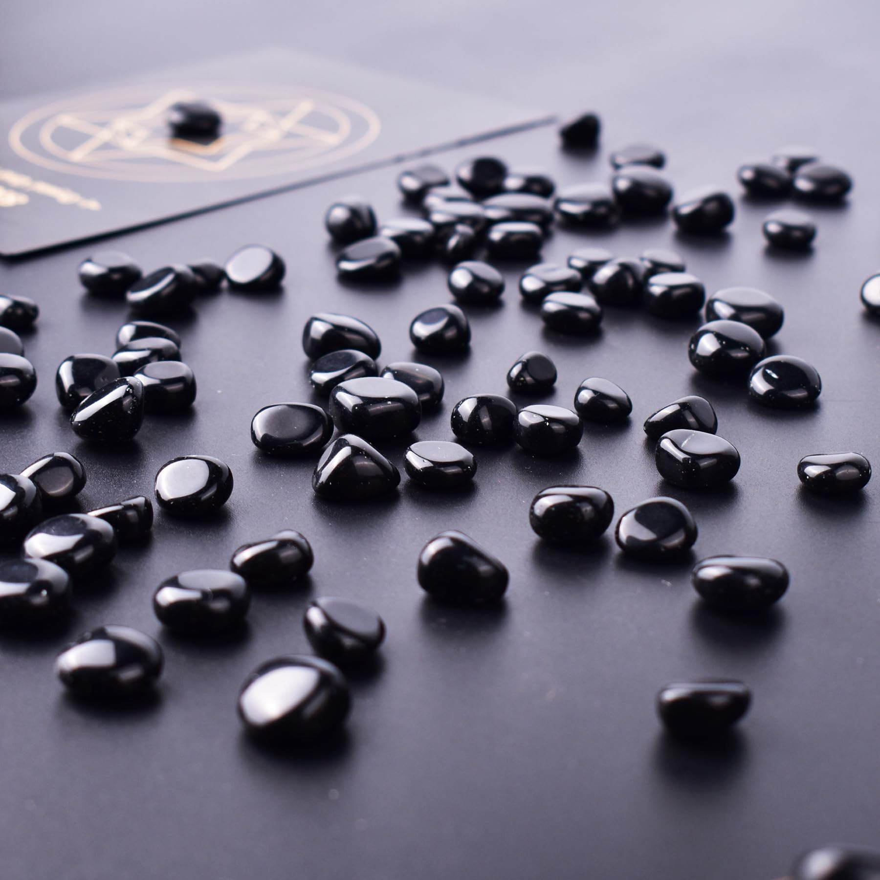 SigMntun polished obsidian crystals for altar, decor, and creative crafting.