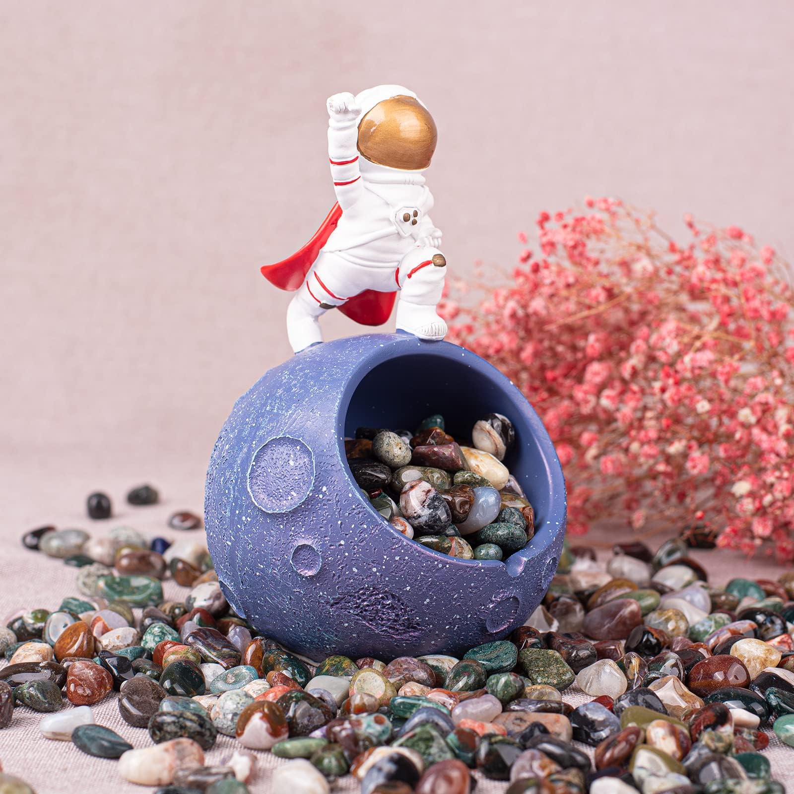 SigMntun polished Ocean Jasper stones for desk accents and room styling