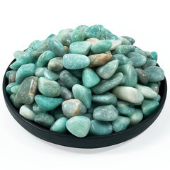 SigMntun polished amazonite crystal stone set ideal for energy work and home decor.